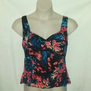 Swimsuits For All Size 16 Floral Swim Top